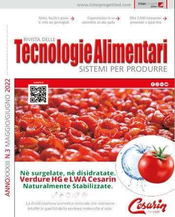 Tecnologie Alimentari n°3 - Maggio / Giugno 2022