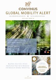 CONVINUS Global Mobility Alert Week 28.2022
