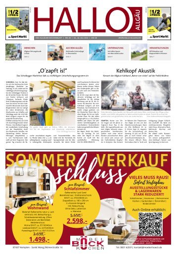 Hallo-Allgäu  vom Samstag, 16.Juli