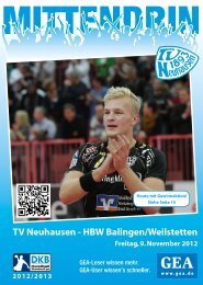 TV Neuhausen - HBW Balingen/Weilstetten