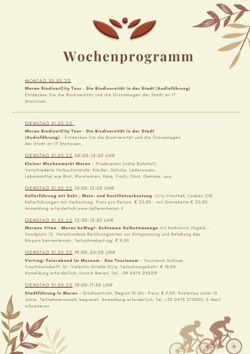 Wochenprogramm Mon-Son