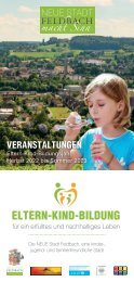 ELTERN-KIND-BILDUNG - VERANSTALTUNGEN Herbst 2022 bis Sommer 2023
