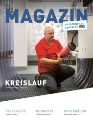 Magazin Mitarbeitende Solothurner Spitäler 2/21 – Kreislauf