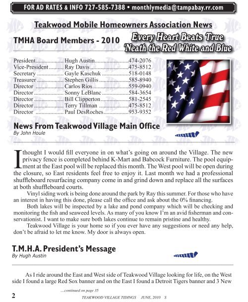 TV - WEB 6-10 layout.indd - Teakwood Village