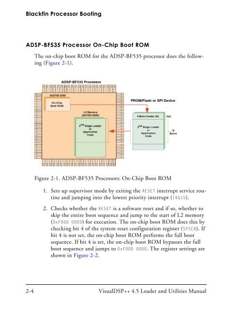 VisualDSP++ 4.5 Loader and Utilities Manual - Analog Devices