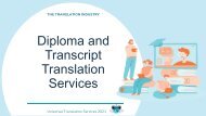 Diploma and Transcript Translation Services
