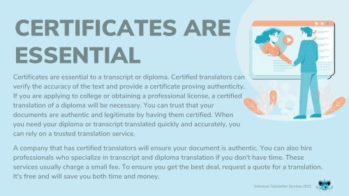 Diploma and Transcript Translation Services