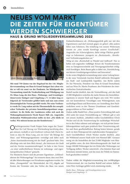  smartLiving Magazin Stuttgart | Ausgabe 05/2022 