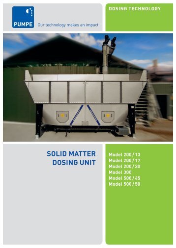 Brochure Solid Matter Dosing Unit