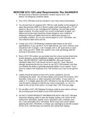 NEXCOM UCC-128 Label Requirements - Navy Exchange
