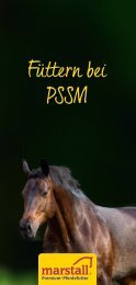PSSM-Pferde richtig füttern