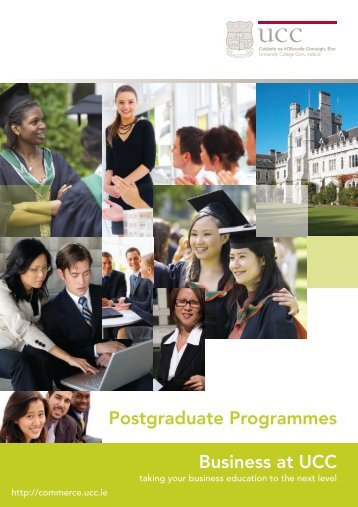 Business at UCC Postgraduate Programmes - University College Cork