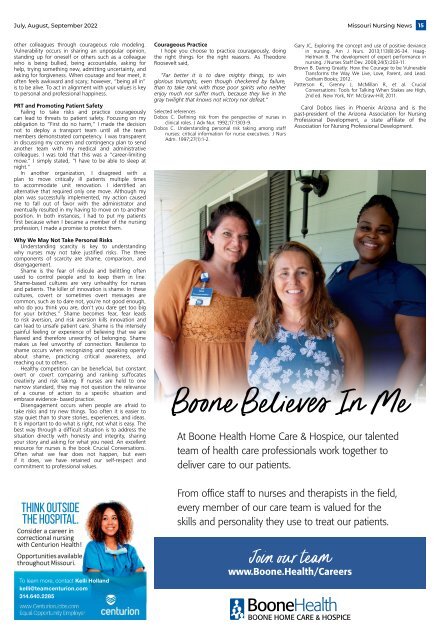 Missouri Nurse News - July 2022
