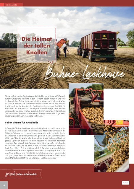 Töfte Regionsmagazin 07/2022 - Hofladenreport - Regional. Fair. Gesund & Lecker