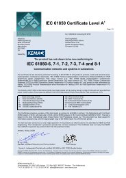 IEC 61850 Certificate Level A1 - PBSI Group Ltd