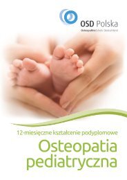 OSD Polska - Osteopatii pediatrycznej - 12-miesięczne kształcenie podyplomowe