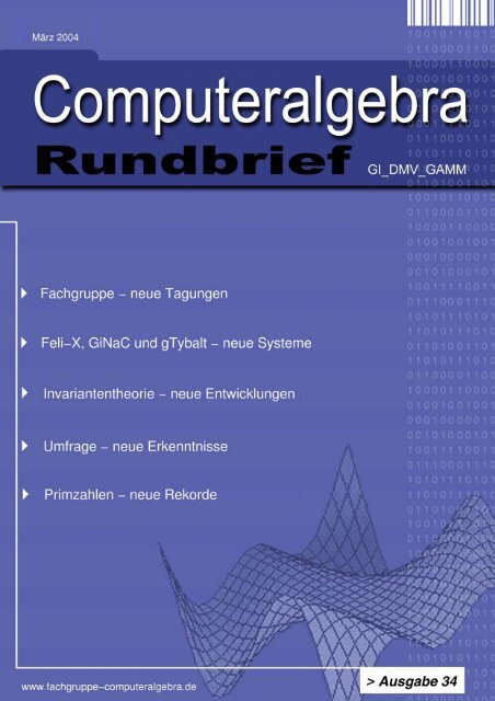 Computeralgebra-Rundbrief - Fachgruppe Computeralgebra