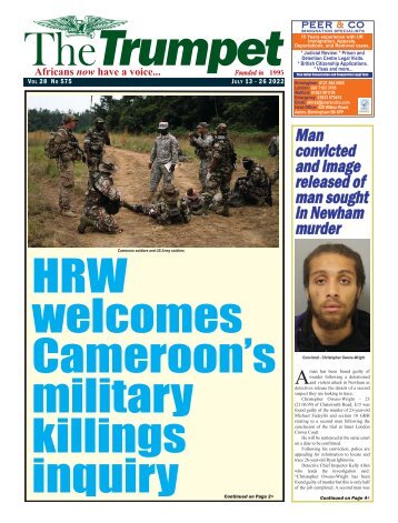The Trumpet Newspaper Issue 575 (July 13 - 26 2022)