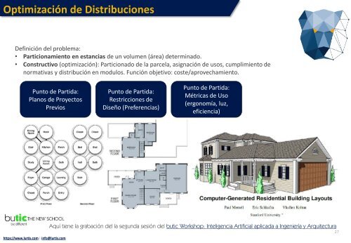 Segunda sesión butic Workshop - Inteligencia Artificial aplicada a la Ingeniería y la Arquitectura