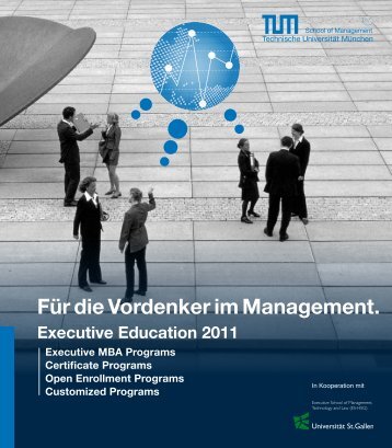 Für die Vordenker im Management. - EEC München - TUM