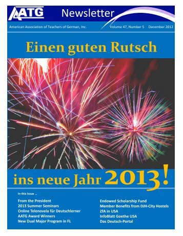 Einen guten Rutsch ins neue Jahr 2013! - American Association of ...