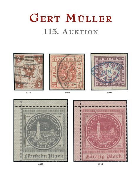 115. Auktion - Einzellose