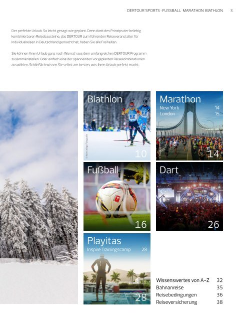 DERTOUR SPORTS Fußball Marathon Biathlon