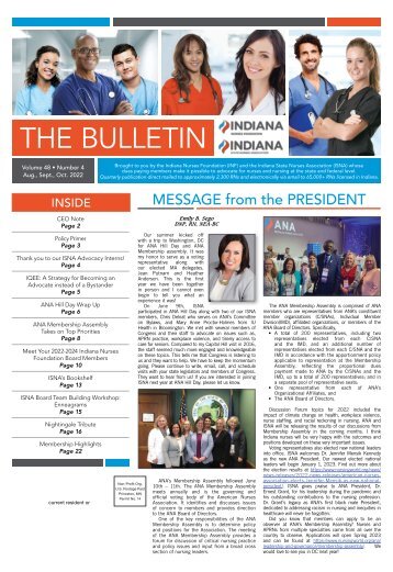 Indiana Bulletin - August 2022