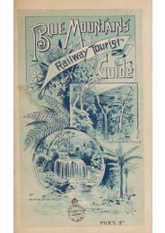 Blue Mountains Railway Tourist Guide 1880's