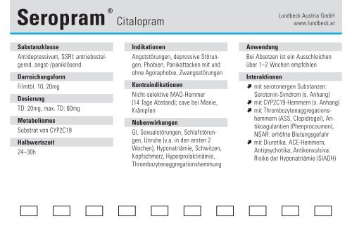 Roche - bei Psychopharmaka Austria