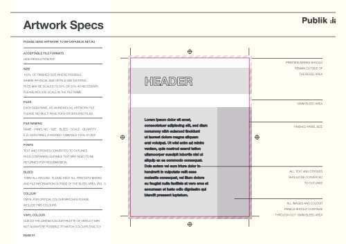 Publik Artwork Specs