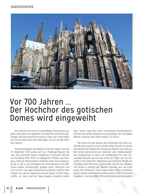 KLAAF Das kölsche Magazin Aug 22 - Jan 23