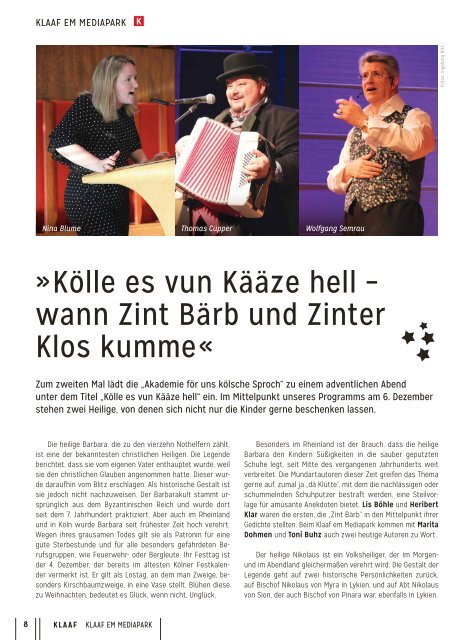 KLAAF Das kölsche Magazin Aug 22 - Jan 23