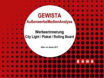 Werbeerinnerung Plakat - Gewista