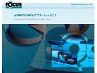 WERBEBAROMETER - Juni 2012 - Gewista