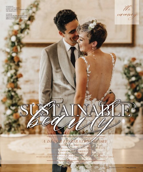 Real Weddings Magazine's Sustainable Beauty-A Decor Inspiration Shoot: The Ceremony