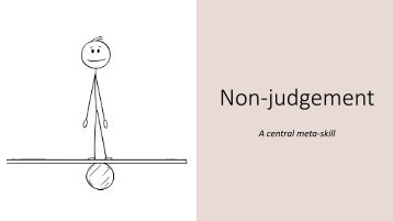 Non-judgement