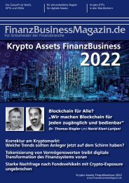Krypto Assets FinanzBusiness 2022