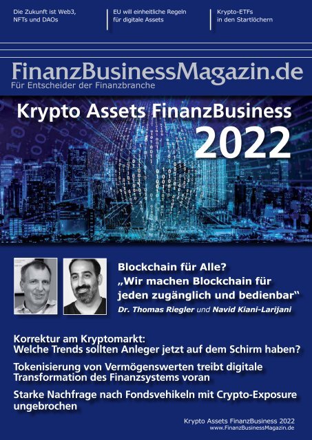 Krypto Assets FinanzBusiness 2022