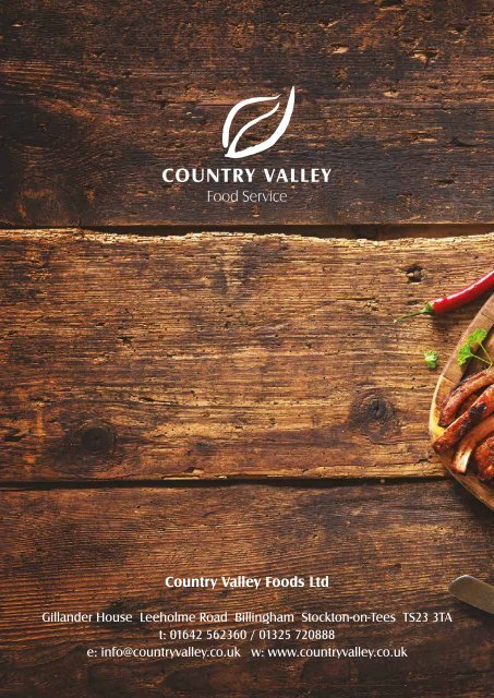 Country Valley Product Guide