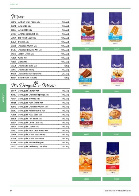 Country Valley Product Guide