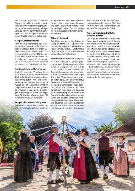 TRENDYone | Das Magazin – Allgäu – August 2022