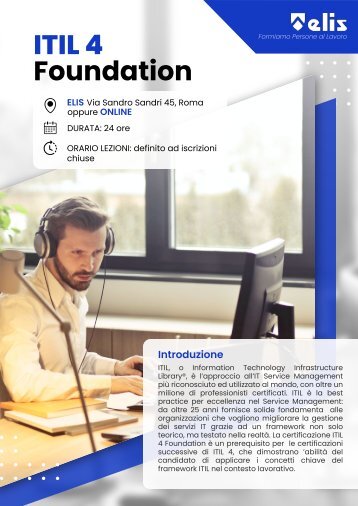 ITIL 4 Foundation - Information Technology Infrastructure Library