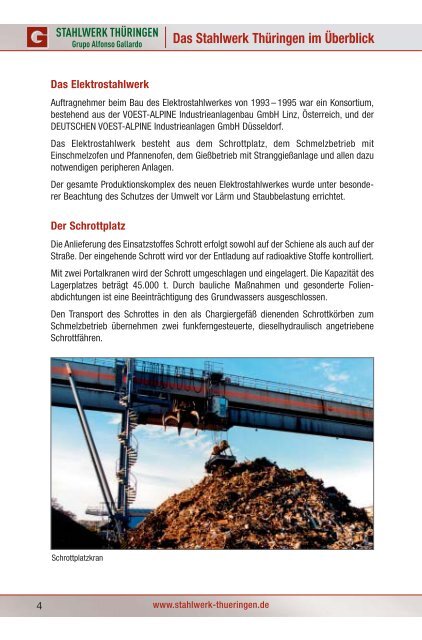 Stahlwerk Thüringen – ein moderner Stahlstandort mit Tradition