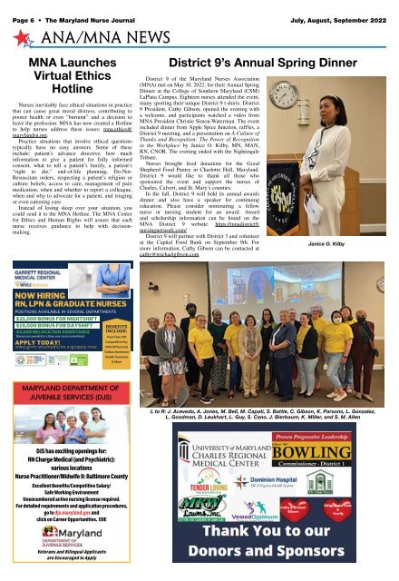 Maryland Nurse Journal - July 2022