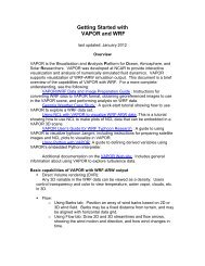 Getting Started with VAPOR and WRF - VAPOR - UCAR