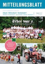 MItteilungsblatt Nürnberg-Eibach-Reichelsdorf-Röthenbach - August 2022