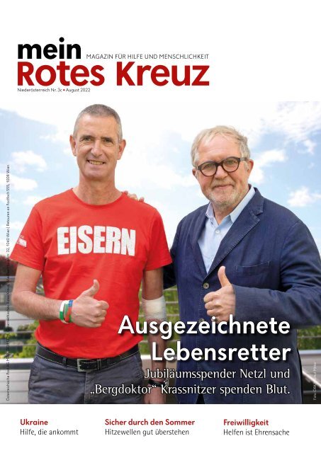 Mein Rotes Kreuz 03/2022 - Ausgabe Niederösterreich