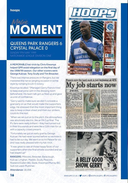 Queens Park Rangers vs Crystal Palace