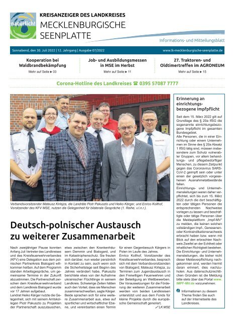 Kreisanzeiger MSP - Juli 2022
